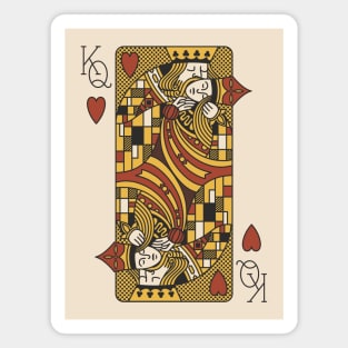 The Kiss Playing Card Klimt Light by Tobe Fonseca Magnet